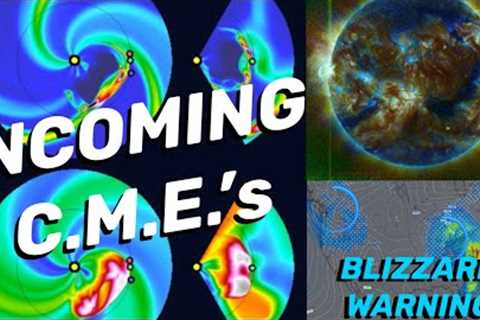 Earthquakes Strike Japan  / Sun FIRES OFF Multiple Solar Flares / BLIZZARD WARNING‼️