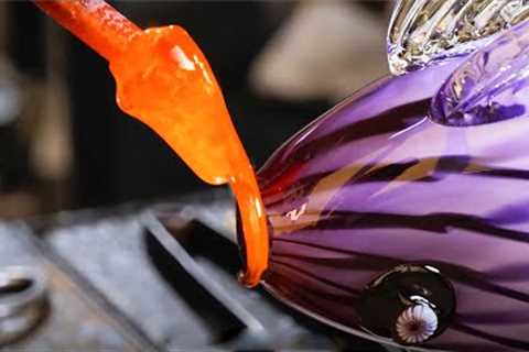 Glass Blowing ASMR || Real Sound of Pro Glass Craftsman || NO TALKING