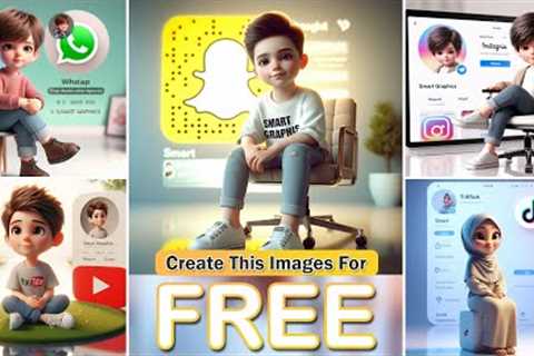 How to create 3D AI Social media Images | Ai Portraits Trend 2024 | Bing image creator tutorial FREE
