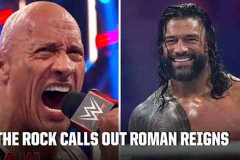 The Rock calls out Roman Reigns on appearance of Monday Night RAW | WWE on ESPN