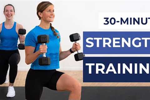 30-Minute Full Body Dumbbell Strength Workout For Women