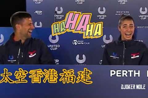 Novak Djokovic Speaks Chinese FUNNY - Perth 2024