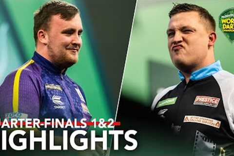 THE GREATEST COMEBACK?! Quarter-Finals 1&amp;2 Highlights - 2023/24 Paddy Power World Darts..