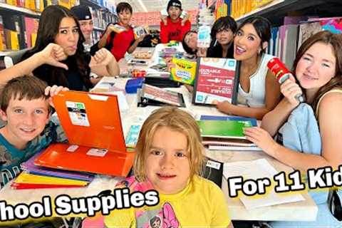 School Supplies for 11 kids! | Cost? | Back to School 2022