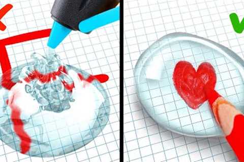 INCREDIBLE SCHOOL HACKS AND GADGETS|| DIY Tricks And Tips For Smart Students by 123 GO! Genius
