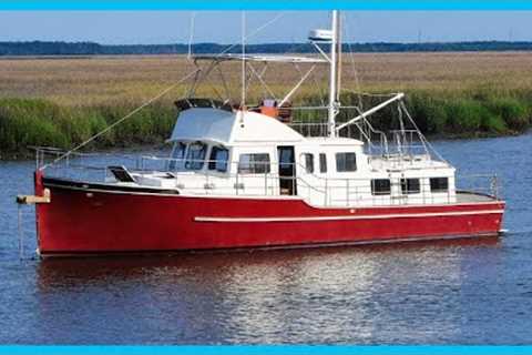 Is This the PERFECT Shoal Draft 44' Liveaboard Trawler? [Full Tour] Learning the Lines