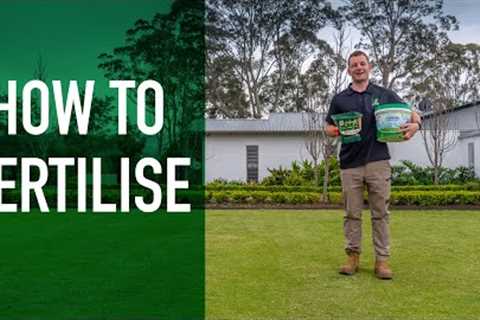 The right way to fertilise your lawn