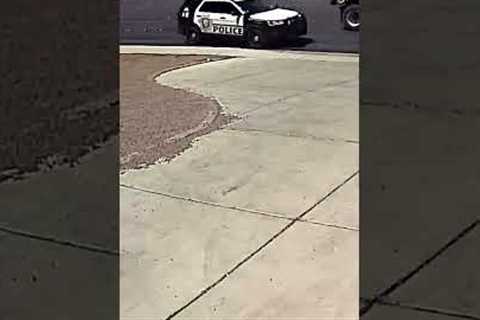INSTANT COP CAUGHT ON HOME SECURITY CAMERA