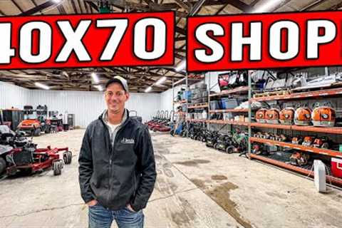 OPTIMIZED &amp; ORGANIZED 40X70 SHOP SETUP [JJ GROUNDS SHOP TOUR!]