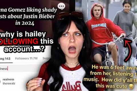 Hailey Bieber Is FOLLOWING a Selena Gomez HATE Account on TikTok...