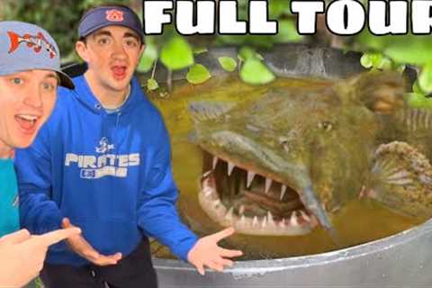 I Toured Bass Fishing Productions Fish Ponds! (Deadly Fish)