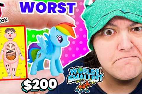 Scam! Unboxing World's Smallest Toys Mystery Boxes
