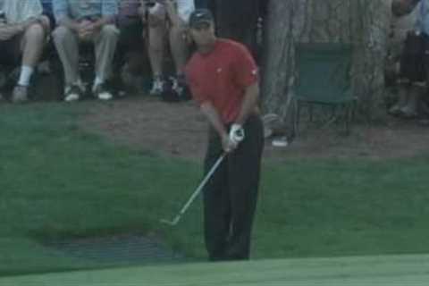 Tiger Woods Masters shot on 16th Hole 2005