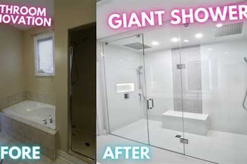 GIANT Shower Renovation - Master Bathroom Remodel