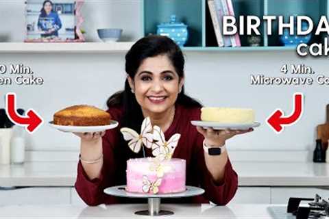 Birthday Cake in 4 minutes I Microwave Cakes Vs Oven Baked Cake I Pankaj Bhadouria