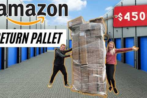 We Spent $615 On A Pallet Of Amazon Returns - Unboxing $4500 In MYSTERY Items!