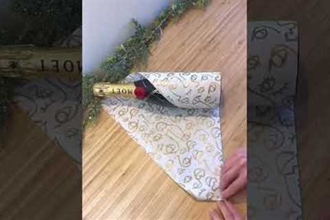 How to gift wrap a bottle🍾