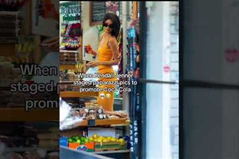 When Kendall Jenner staged paparazzi pics to promote coca-cola #shorts #kendalljenner #viral