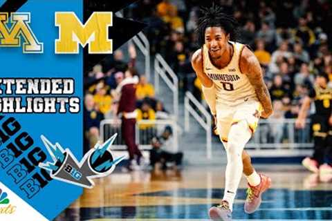 HIGHLIGHTS: Minnesota vs. Michigan | Big Ten Men's Basketball | 1/4/2024 | NBC Sports