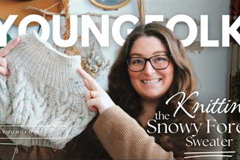 YoungFolk Knits: Knitting the Snowy Forest Sweater and adding short rows to the ribbing
