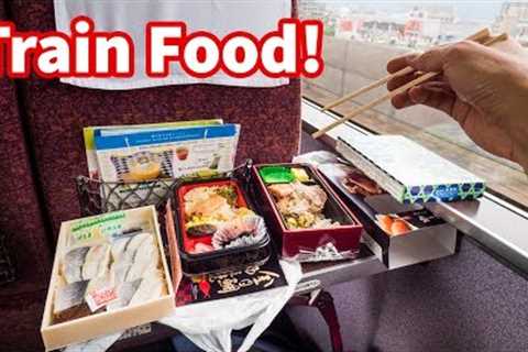 Japanese Train FOOD REVIEW - Sushi and Bentos | Traveling Tokyo to Hakone, Japan!