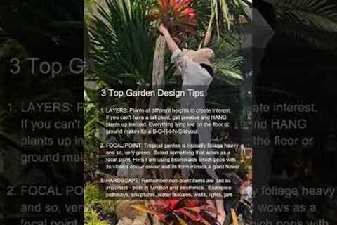 Top 3 Garden Design Tips #landscaping
