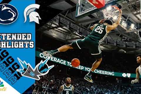 HIGHLIGHTS: Penn State vs. Michigan State | Big Ten Men's Basketball | 1/4/2024 | NBC Sports