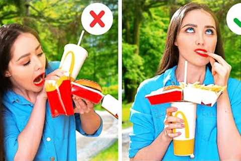 Genius FOOD HACKS For Clumsy People || Kitchen Tricks You'll Love!