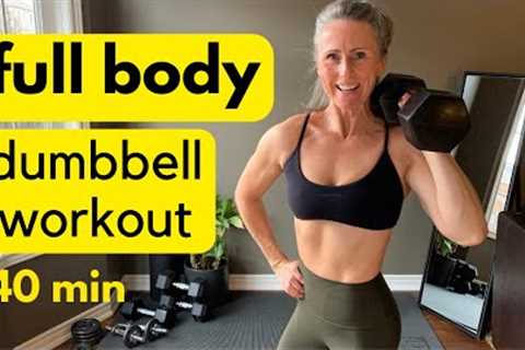 Muscle building dumbbell workout - 40 min full body