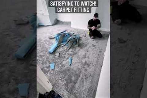 SUPER FAST CARPET FITTING! #carpet #fitting #flooring #home #homeimprovement #diy #shorts