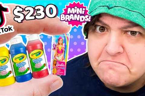 Scam? Unboxing TikTok Mini Brands Toys Mystery Boxes