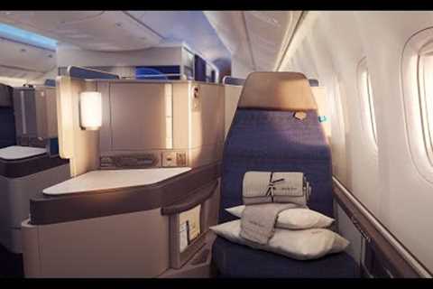 UNITED AIRLINES Business Class (Polaris) | Boeing 777 flight from Brussels to Washington