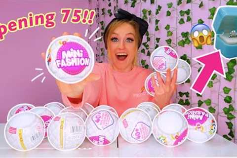 [ASMR] Unboxing 75 *FASHION* Mini Brands!!😱👗*RARE DIAMOND RING HUNT!*😍💍 | Rhia Official♡
