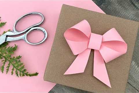 Paper Bow Gift Topper | Gift Wrapping | DIY