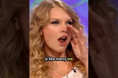 When Taylor Swift heard MARRY ME! #shorts #taylorswift #interview #viral #dollyparton