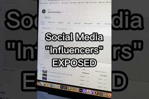 Social Media “Influencers” EXPOSED