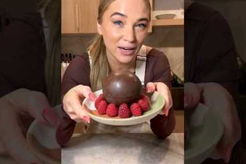 MAGIC DISAPPEARING CHOCOLATE BALL 🍫🎱 #chocolate #dessert #recipes