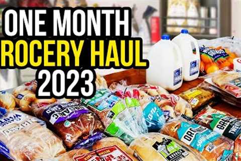 ONE MONTH GROCERY SHOPPING | FAMILY OF SIX | EXTREME BUDGET GROCERIES