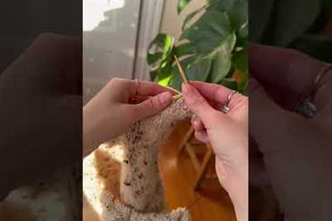 some cozy knitting #knitting #knittingpattern #knit