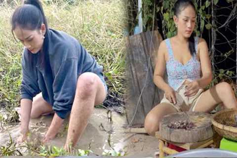 Catching The Last Fish In The Dry Season For Cooking Near My House