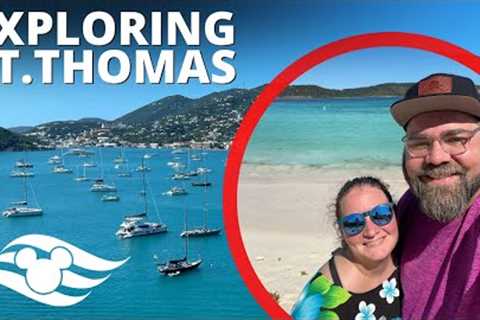 Disney Cruise in St. Thomas! Beach, Scenic Views &amp; Disney Fantasy Ship FUN!