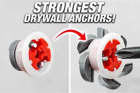 Worlds STRONGEST Drywall Anchors EVER MADE! Lets Test it! How To DIY!