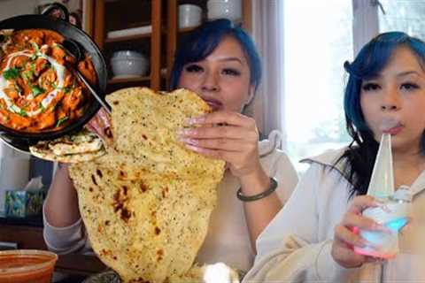 high mukbang! eating indian food
