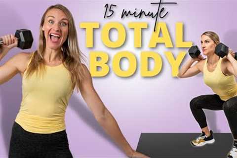 15 min Full Body Workout with Dumbbells