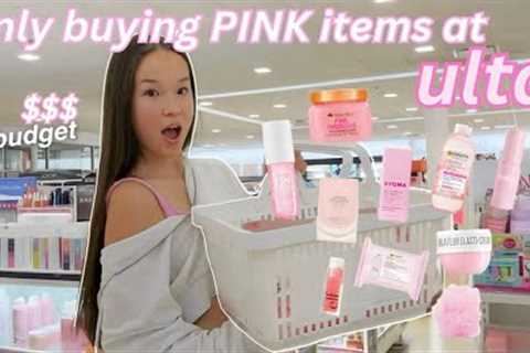 only buying PINK items at ulta *no budget SHOPPING SPREE!!!*
