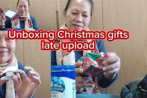 Unboxing ng Christmas gifts 🎁 late upload