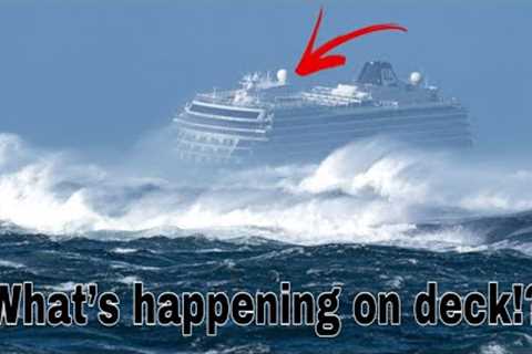 A Passenger Cruise Liner In A 12-point Storm!