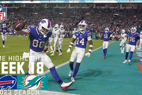 Buffalo Bills vs. Miami Dolphins | 2023 Week 18 Game Highlights