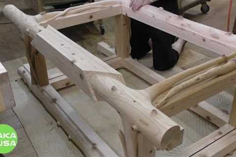 Woodworking Log Carving Patchwork Wood Panel  Projects