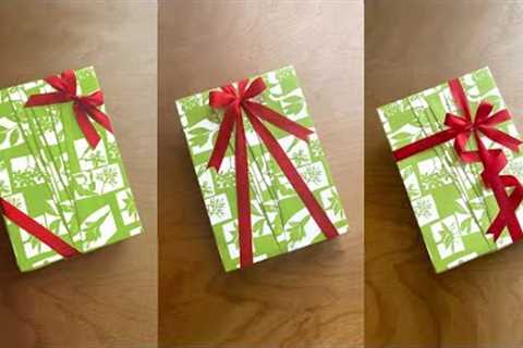 How to Wrap Your Ribbon: easy ribbon binding techniques for gift wrap